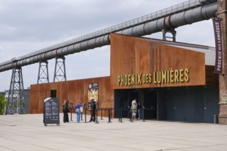 Phoenix des Lumières, art exhibition in the former industrial hall, Phoenix-West, Hörde, Dortmund,