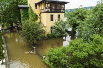 Flooding in Dresden at the Villa Marie