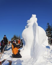 Snow sculpture competition, Hermsdorf