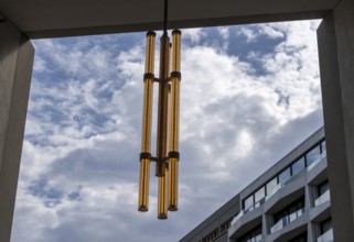 Am Tacheles, new building of the former cultural and cult site, ceiling lighting, Mitte, Berlin,