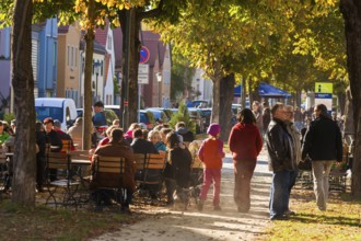 Altkötzschenbroda village green with numerous restaurants and quaint pubs