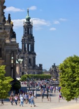 The Brühlsche Terrasse is an architectural ensemble and a tourist attraction in Dresden. The