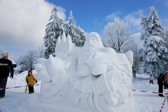 Snow sculpture competition, Hermsdorf