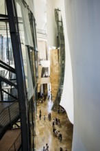 Guggenheim Museum, architect Frank Gehry, entrance hall, interior view, Bilbao, Basque Country,