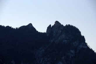 Sleeping witch, mountain ridge, which looks like a sleeping witch, Rotofentürme, Bischofswiesen,