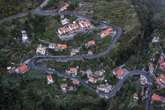 Nun's Valley, Curral das Freiras, view from Eiro do Serrado (1095m), Madeira, Portugal, Europe