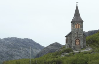 King Oskar II. - Chapel near Kirkenes near the Russian border, Northern Norway, Norway,