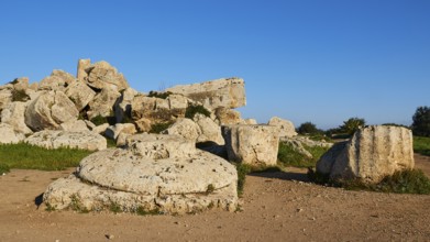 Detail, column foundation, Temple F, Athena Temple, Selinunte, Archaeological Site, Southwest