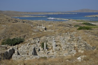 House of Inopos, Delos, UNESCO World Heritage Site, Cyclades, Greece, Europe