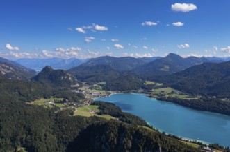 Rohnenaufnahme, Fuschlsee, Fuschl am See, Alpine foothills, Salzkammergut, Land Salzburg, Austria,