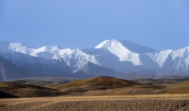 Snow-capped mountains, Pamir Mountains, high mountains, Transalai Range, Alay District, Kyrgyzstan,