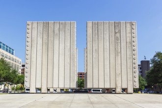 John F. Kennedy Memorial Plaza memorial for JFK in Dallas, USA, North America