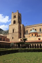 City of Monreale, the cloister of the Cathedral of Santa Maria Nuova, Unesco World Heritage Site,