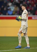 Goalkeeper Gregor Kobel Borussia Dortmund BVB (01) with ball, Voith-Arena, Heidenheim,