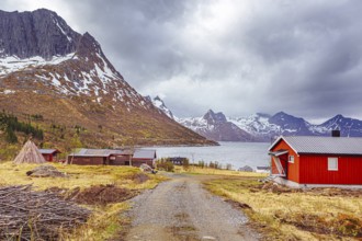 Fjords near Senjahopen on the island of Senja in Norway