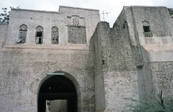 Historic building adobe citadel fortress in Zebid, Zabid, Yemen 1998 UNESCO World Heritage Site