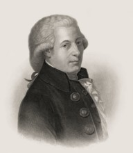 Wolfgang Amadeus Mozart, 1756 – 1791, composer of classical music, First Viennese School, digitally