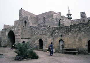 Aqaba Castle, Mamluk Castle, Aqaba, Jordan, Crusader fortress in 1998, Asia