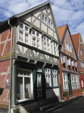 Half-timbered houses in Lauenburg's old town