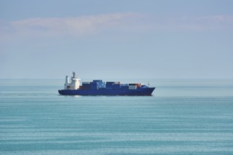 Big Container Ship in the Black Sea Varna, Bulgaria, Europe