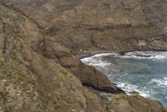 The beach Playa de la Caleta near Hermigua, La Gomera, Canary Islands, Spain, Europe