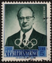 Avery Brundage, 1887-1975, the fifth President of the International Olympic Committee (IOC),