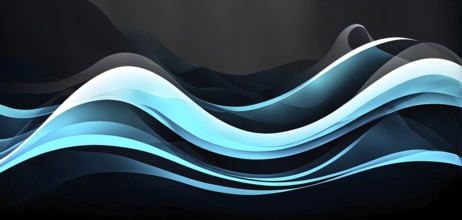 Abstract colorful vector background, color wave design for brochure, website, flyer, AI generated