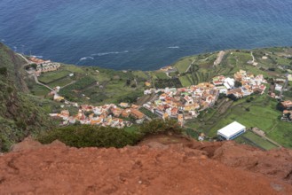 View from the Mirador de Abrante viewpoint on Agulo, La Gomera, Canary Islands, Spain, Europe