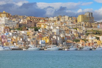 View of Sciacca harbour, Sciacca, Agrigento district, Sicily, Italy, Europe