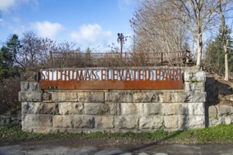 St. Thomas, Ontario, Canada - The St. Thomas Elevated Park, built on the old Michigan Central