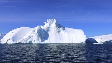 Icebergs of Kangia Fjord and Sermeq Kujalleq glacier in Ilulissat, Greenland, North America