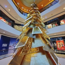 Christmas decorations in the Thier Gallerie shopping centre, Dortmund, Ruhr area, North