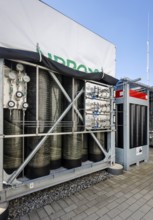 Duisburg, North Rhine-Westphalia, Germany - Hydrogen refuelling test facility, ZBT Centre for Fuel