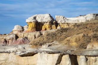 Calhan, Colorado - Paint Mines Interpretive Park. The park contains colorful bands of clay, caused