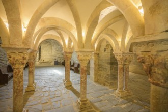 Romanesque columns of the gallery, Prieuré de Serrabone, Boule-d'Amont, Département