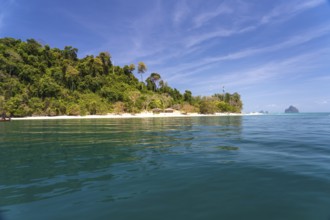 Dream beach Ao-niang on the island of Koh Kradan in the Andaman Sea, voted the most beautiful beach