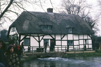 Fulling Mill on the River Alre, New Alresford, Hampshire, England Uk 1970s