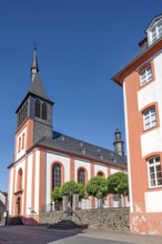 Church of St John Nepomuk, former Jesuit residence, Jesuit monastery, old town, Hadamar,