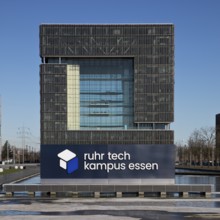 The main building Q1 of ThyssenKrupp's corporate headquarters on the Ruhr Tech Kampus Essen, Ruhr