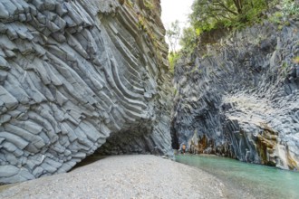 Alcantara gorge, Castiglione di Sicilia, Sicily, Italy, Europe