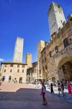 Gender towers in San Gimignano, Tuscany, Italy, Europe