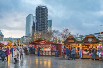 City Christmas market at Breitscheidplatz on Kurfürstendamm in Berlin, Germany, Europe