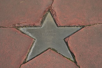 Anke Engelke, rotten star on the Boulevard of Stars, Potsdamer Straße, Tiergarten, Mitte, Berlin,