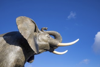 St. Thomas, Ontario, Canada - The Jumbo the Elephant Monument. Jumbo was a famous circus elephant