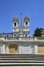 Spanish Steps with the church Trinita dei Monti, Rome, Lazio, Central Italy, Italy, Europe