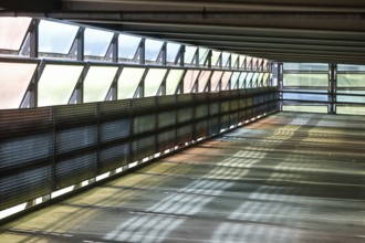 Unused parking spaces in a multi-storey car park, Berlin, 22.01.2025, Berlin, Berlin, Germany,