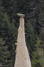 Earth pyramids located in Platten in the municipality of Percha, near Bruneck in South Tyrol,