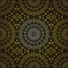 Geometric gold lace seamless pattern. Arabic tile lattice vector background.