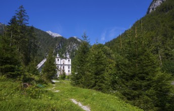 Maria Kirchental pilgrimage church, Loferer Steinberge, Sankt Martin bei Lofer, Pinzgau, Salzburg