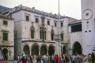 The Sponza Palace building, also called Divona, Dubrovnik, Croatia, former Yugoslavia, Europe 1970